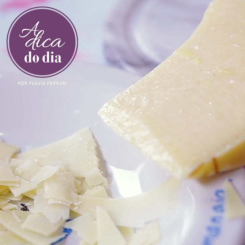 lascas fatia de queijo parmesão