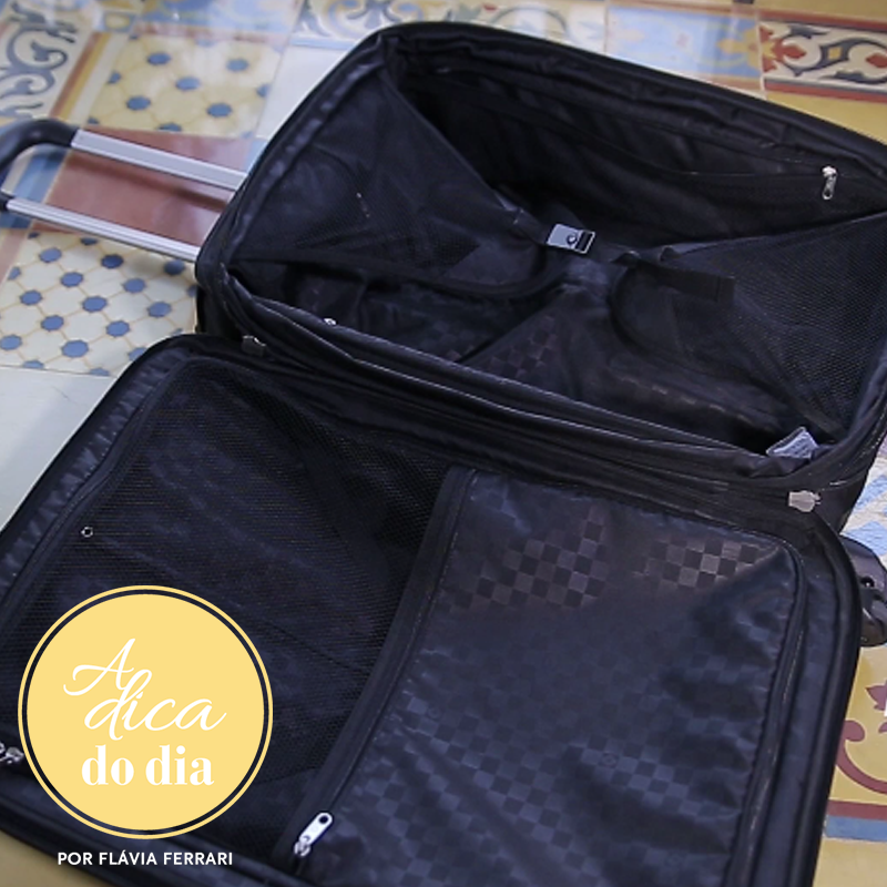 arrumando a mala de viagem